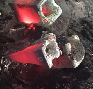 Seramik kabuktan çıkan döküm parçalar